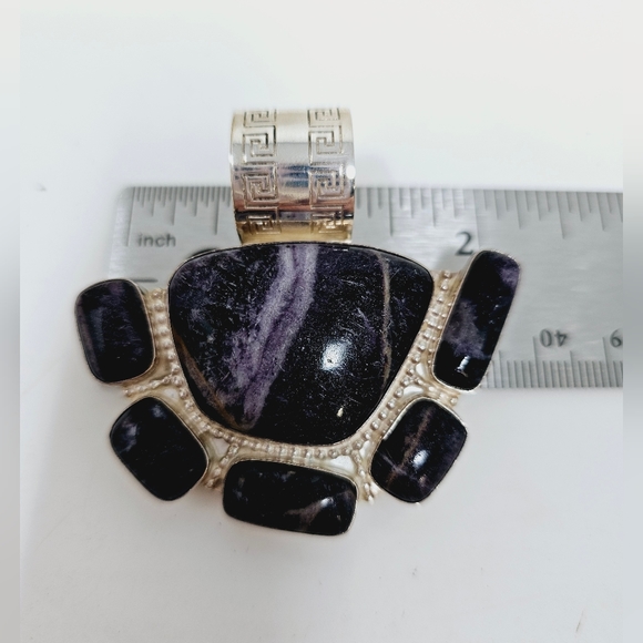 DTR Jay King Opalized Fluorite Pendant - Picture 4 of 5